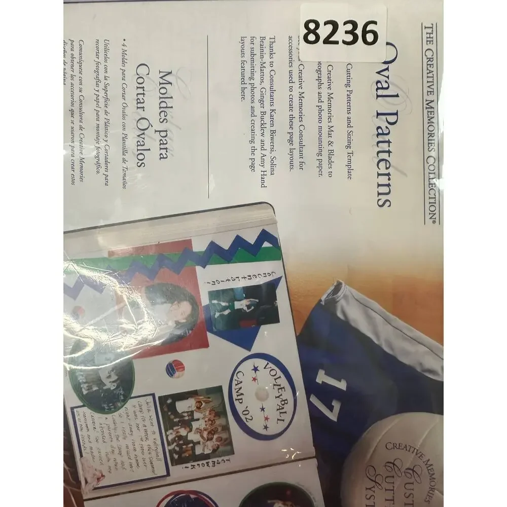 Creative Memories Oval Patterns NIP NEW Custom Cutting System